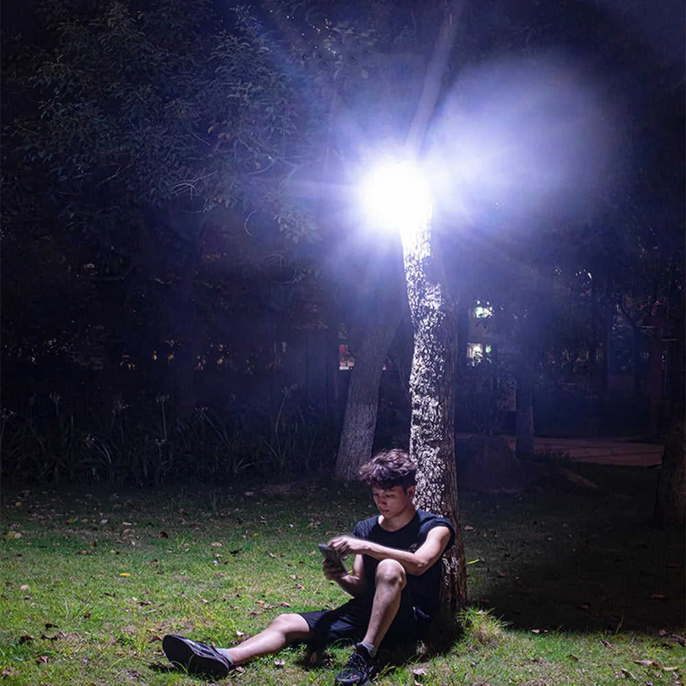 Portable Camping Fan LED Lantern, USB Rechargeable Desk Fan, 2400mAh Batteries Operated A862117