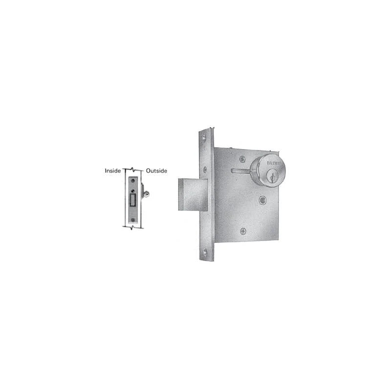 Lifetime Bright Nickel Single Cylinder Mortise Deadlock Body R2302