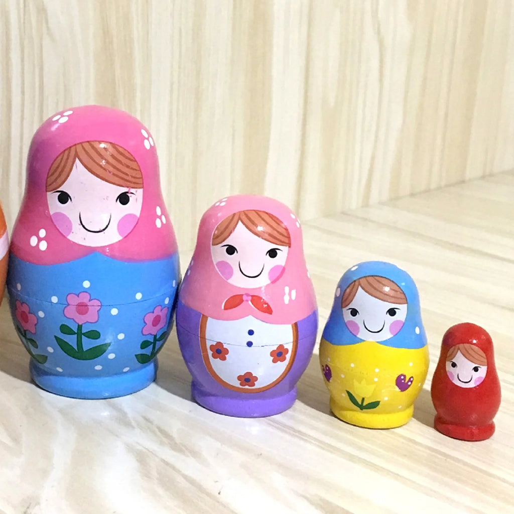 5-piece Russian Matryoshka Wooden Doll Toy T3603