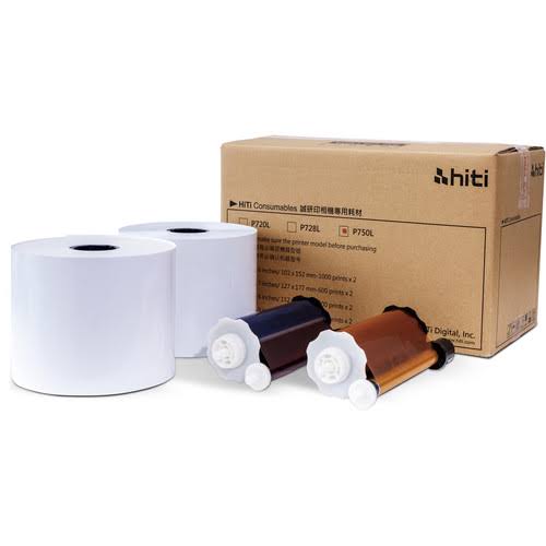 Ribbon and Paper Case for Photo Printer, 22 Rolls, 1200 Prints Yields E452