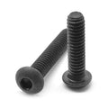 8-32 x 3/8 inch Coarse Thread Socket Button Head Cap Screw Alloy Steel Black Oxide Pk 1250 J859203