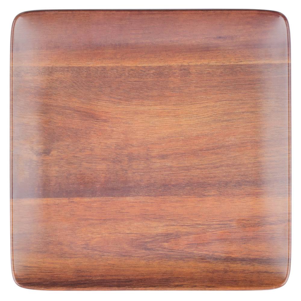 Acacia Woodgrain Melamine Tray - 12/Case T890