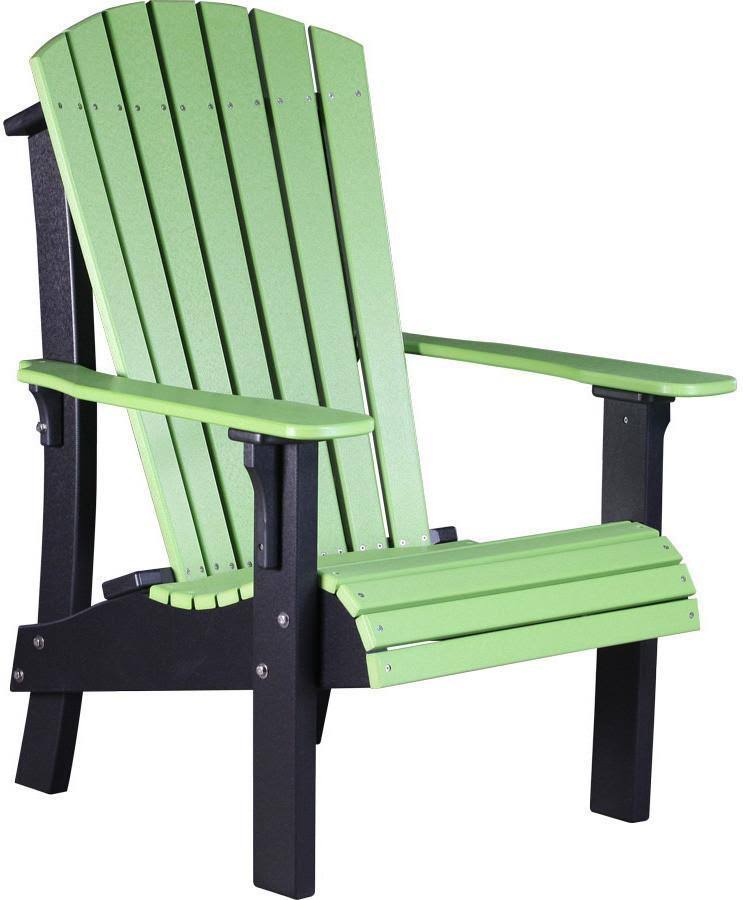 Lime Green on Black Adirondack Chair Z257461