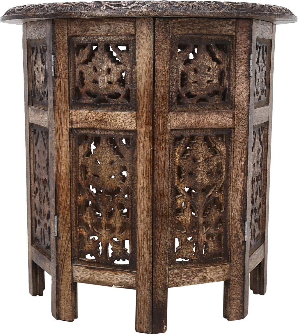 Antique Solid Carved Wood Coffee Table Z15290