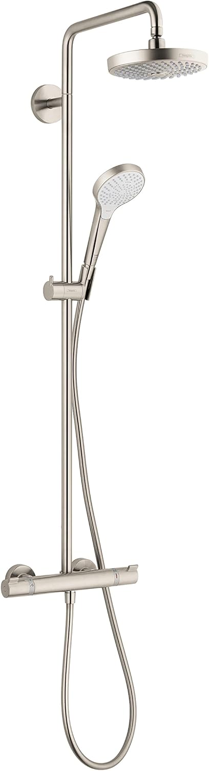 Brushed Nickel Showerpipe Shower Set G41625