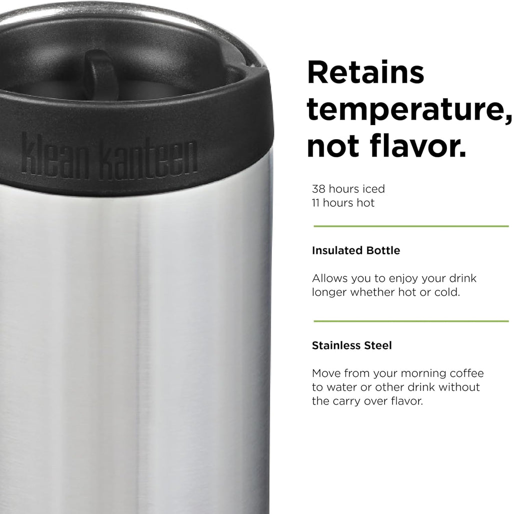 Brushed Stainless Wide 12 Oz Bottle C274432