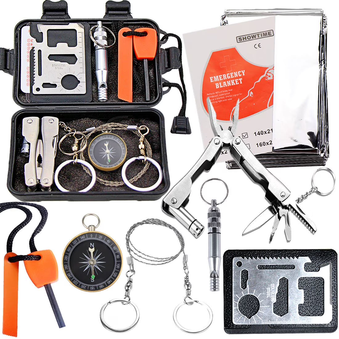 Survival Kit Outdoor Emergency Gear Kit T73560