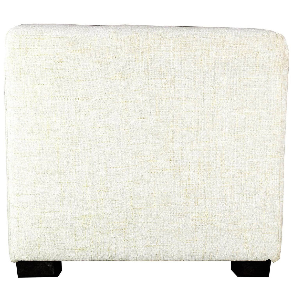 Black 4-Button Tufted Square Ottoman X77466