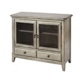 Antique Silver Leaf Cabinet S6674