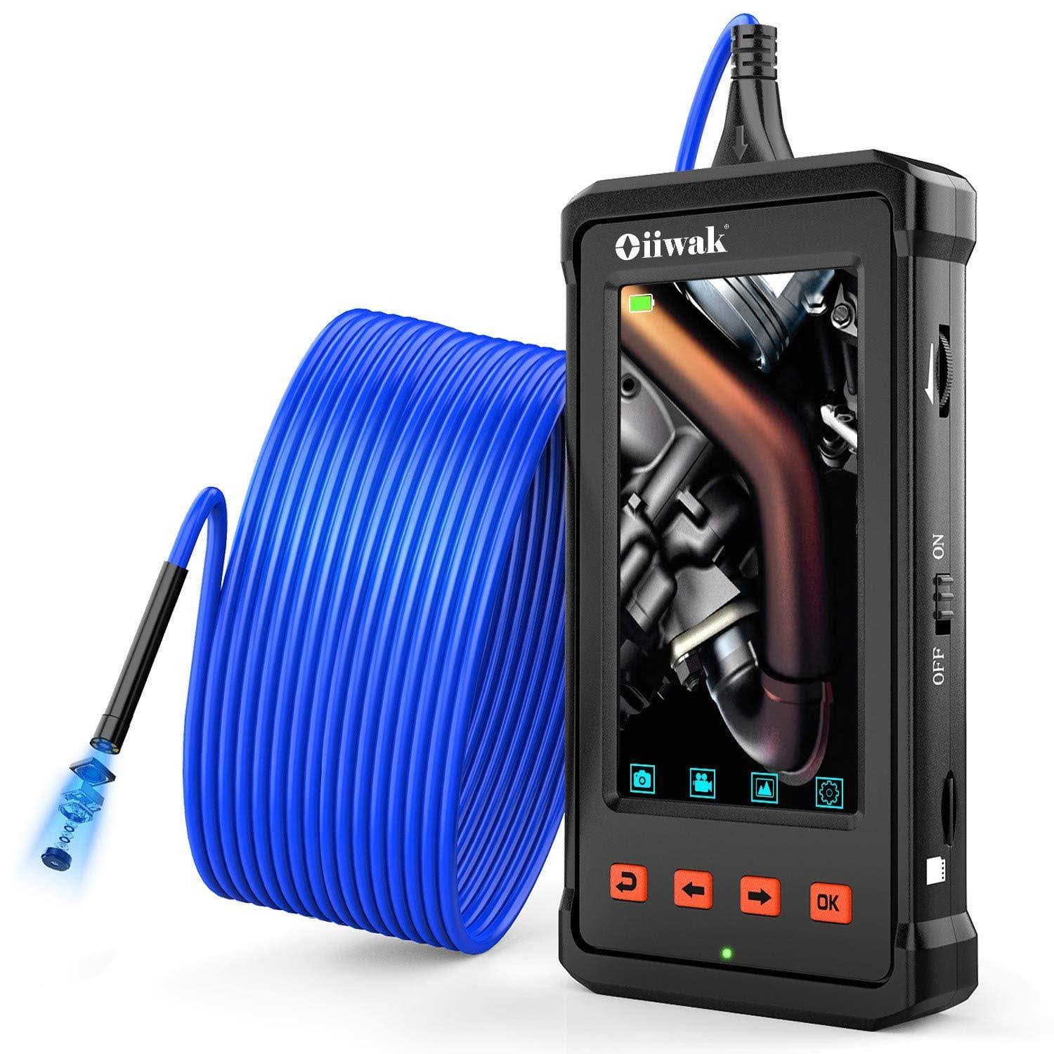 Industrial Endoscope 5.5mm Waterproof Inspection Camera 1080p 4.3inch Screen W1915