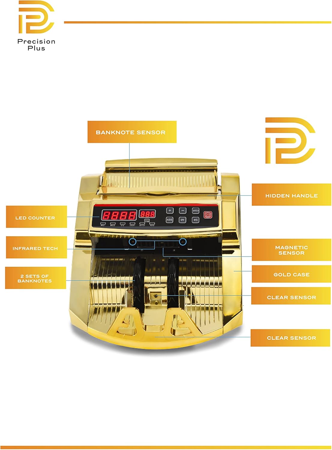 Gold Money Counter Machine with Counterfeit Detection L7111