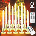 12 Pack Battery Operated Flameless Candles with Timer and 2 Remote Controls U205780