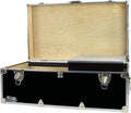 Gray Footlocker Storage Chest with Organizer Tray F2850