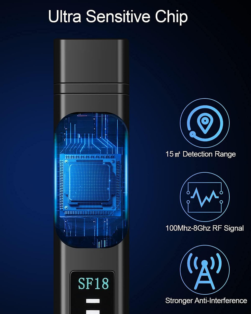 Hidden Camera Detector with 12 Levels Sensitivity T773