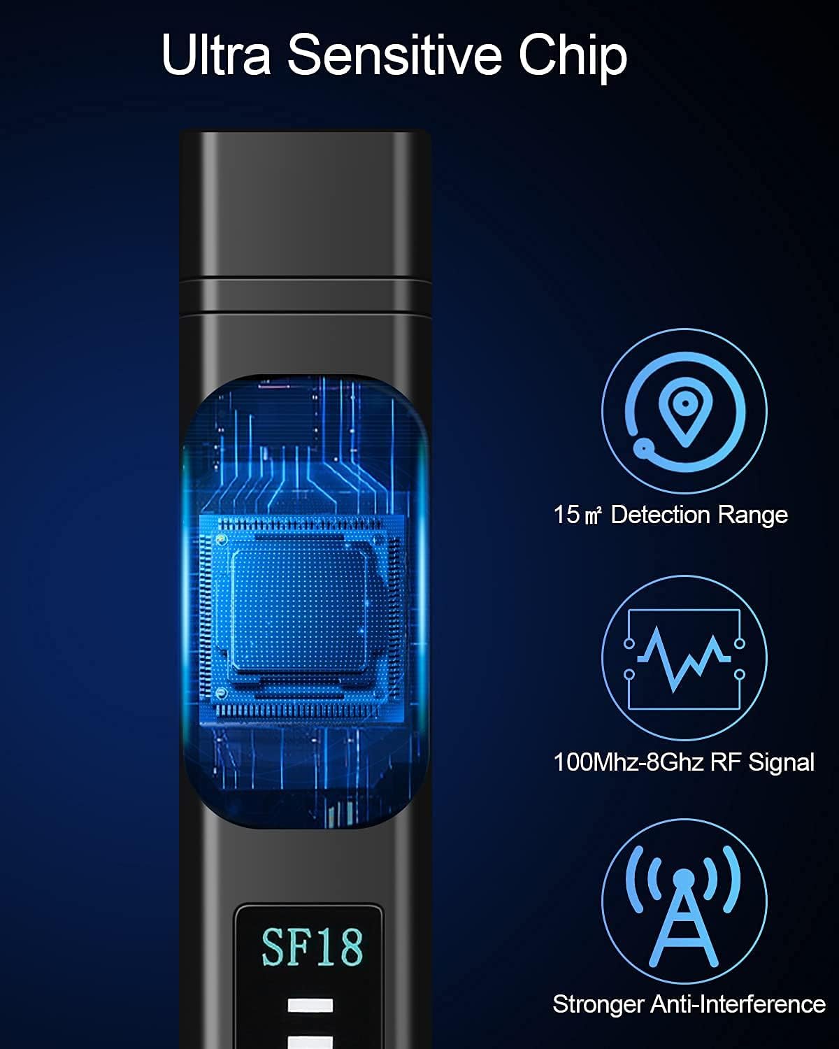 Hidden Camera Detector with 12 Levels Sensitivity T773