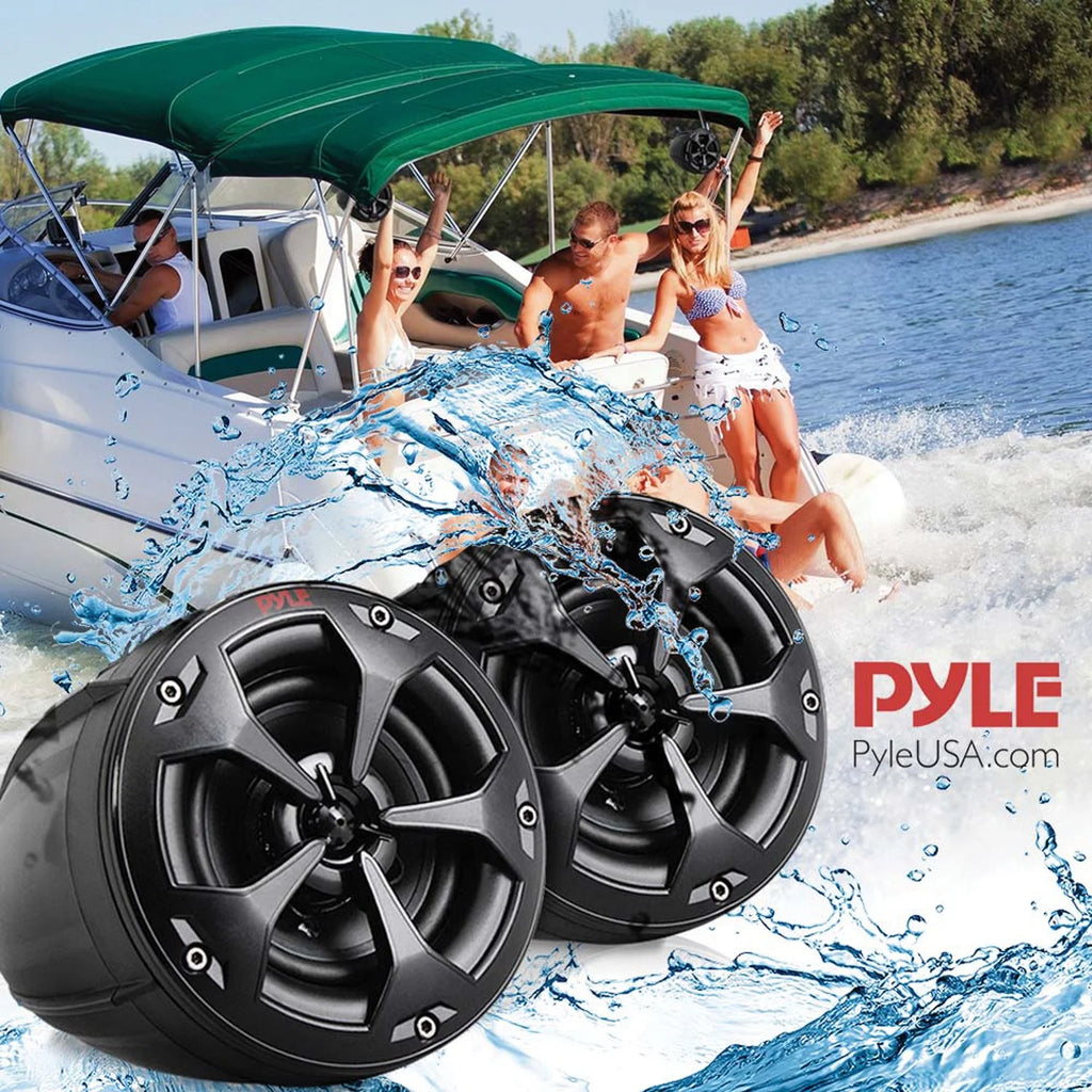 4 Inch 800W 2-Channel Marine Grade Waterproof Off-Road Speakers with Amplifier B48860