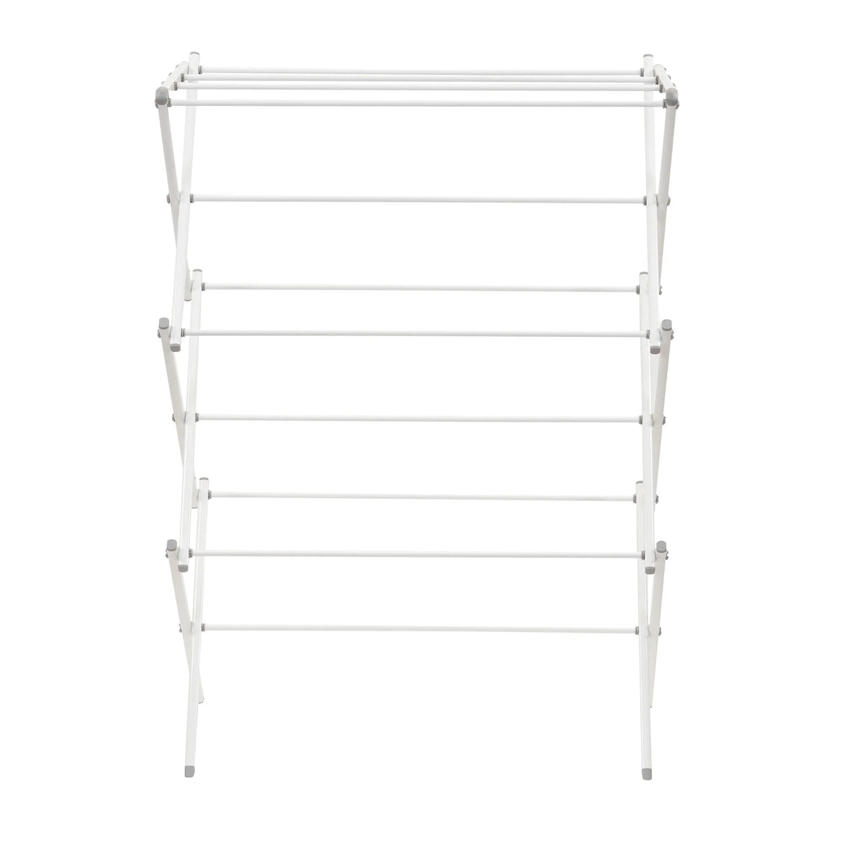 White Collapsible Metal Clothes Drying Rack U9929