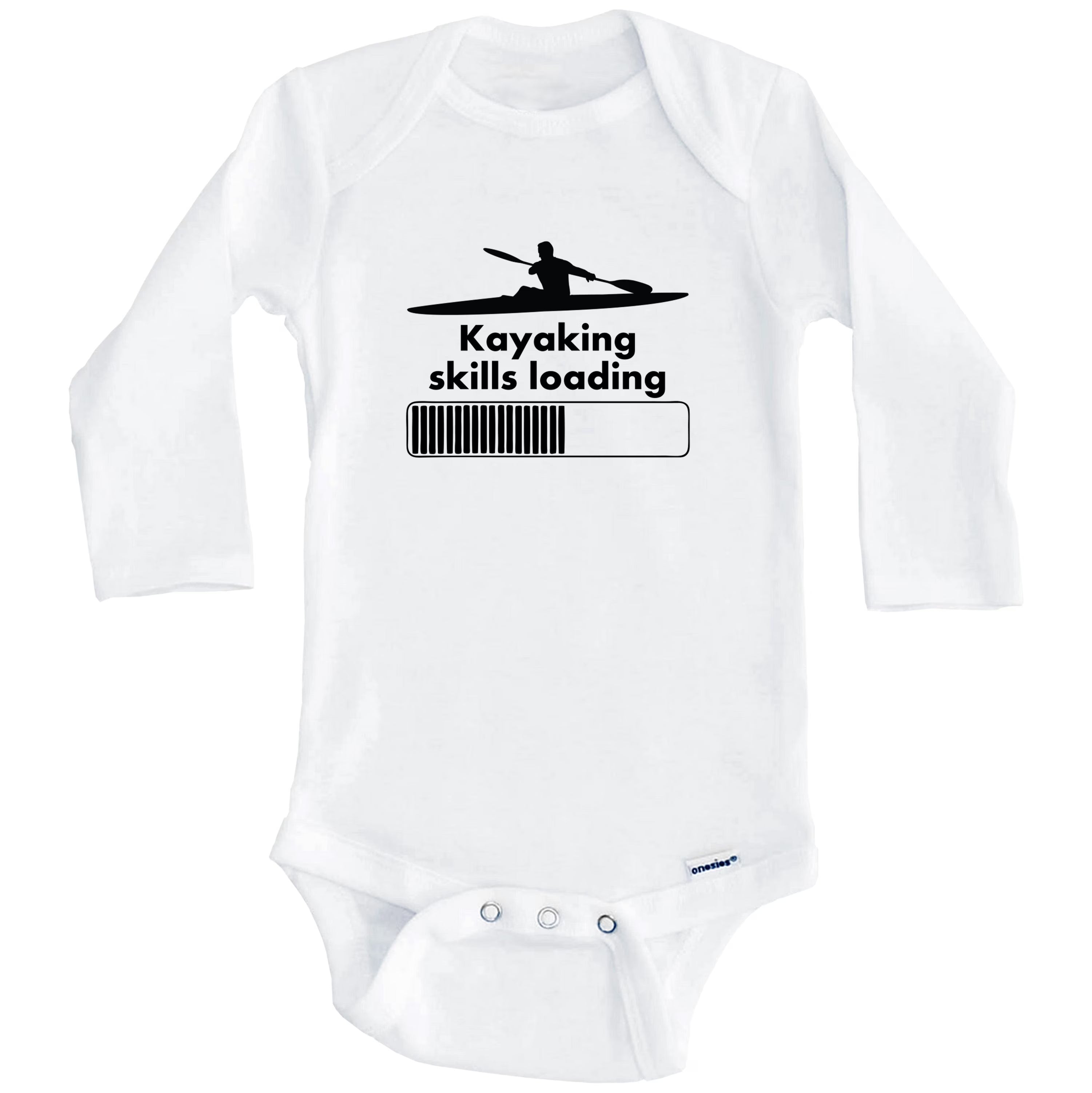 White Long Sleeve Baby Bodysuit G4868