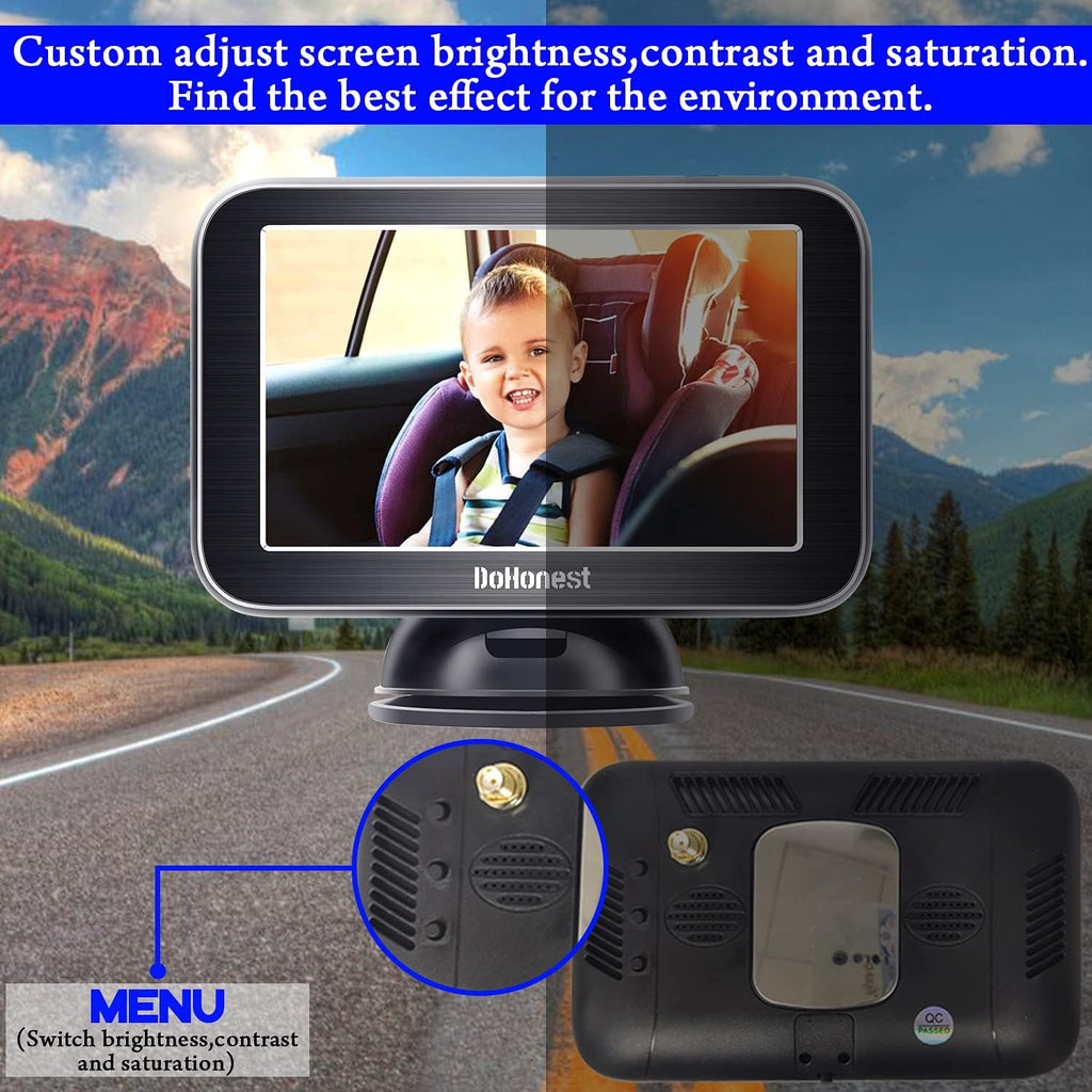 5'' AHD 1080P IR Night Vision Baby Car Camera Monitor with Second Backup Camera R16476