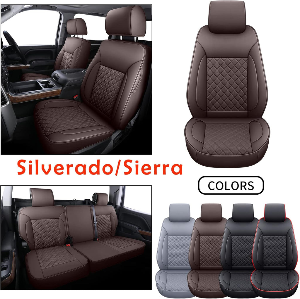2 Front Seat Covers, Black Faux Leather R429