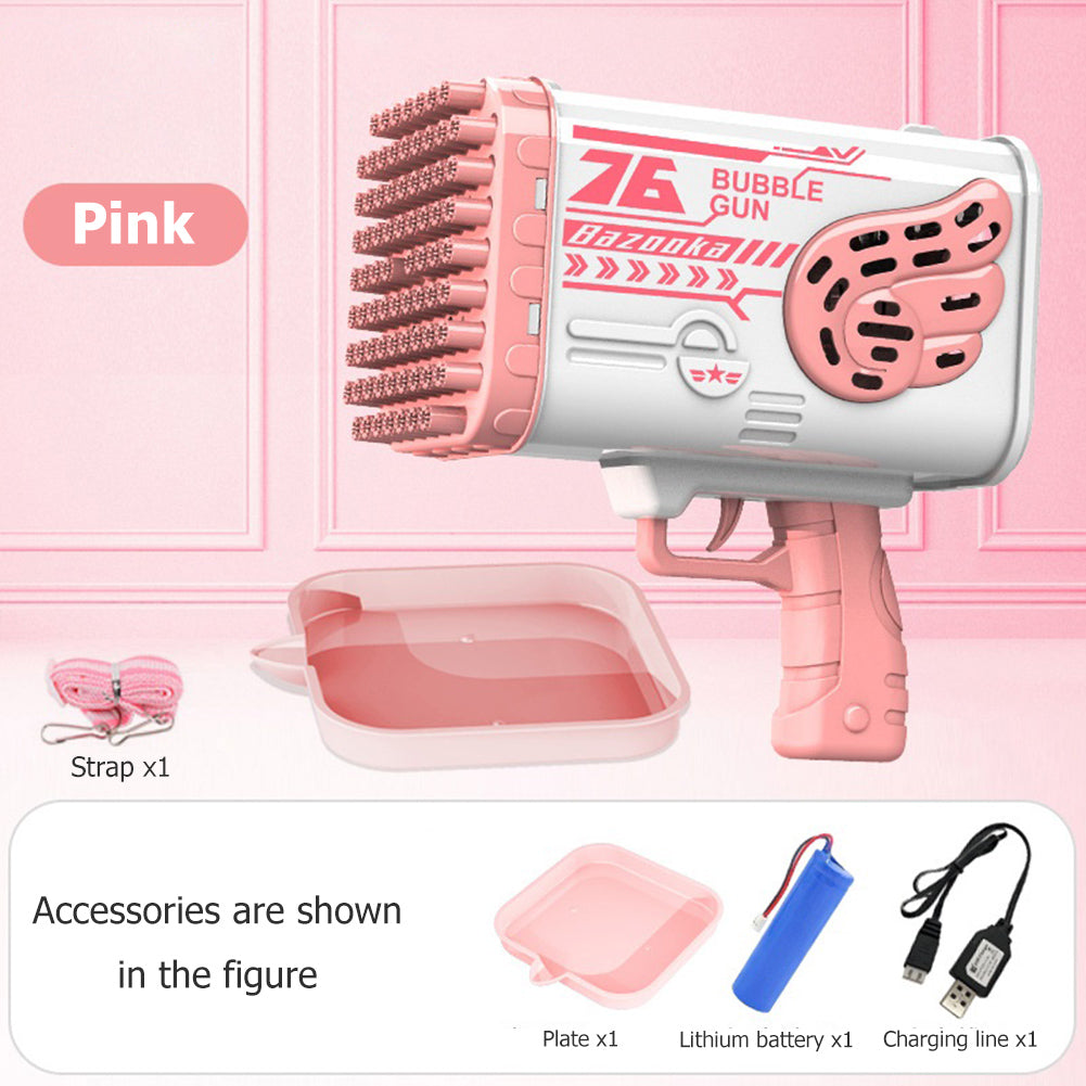 Pink Electric Bubble Machine V67160