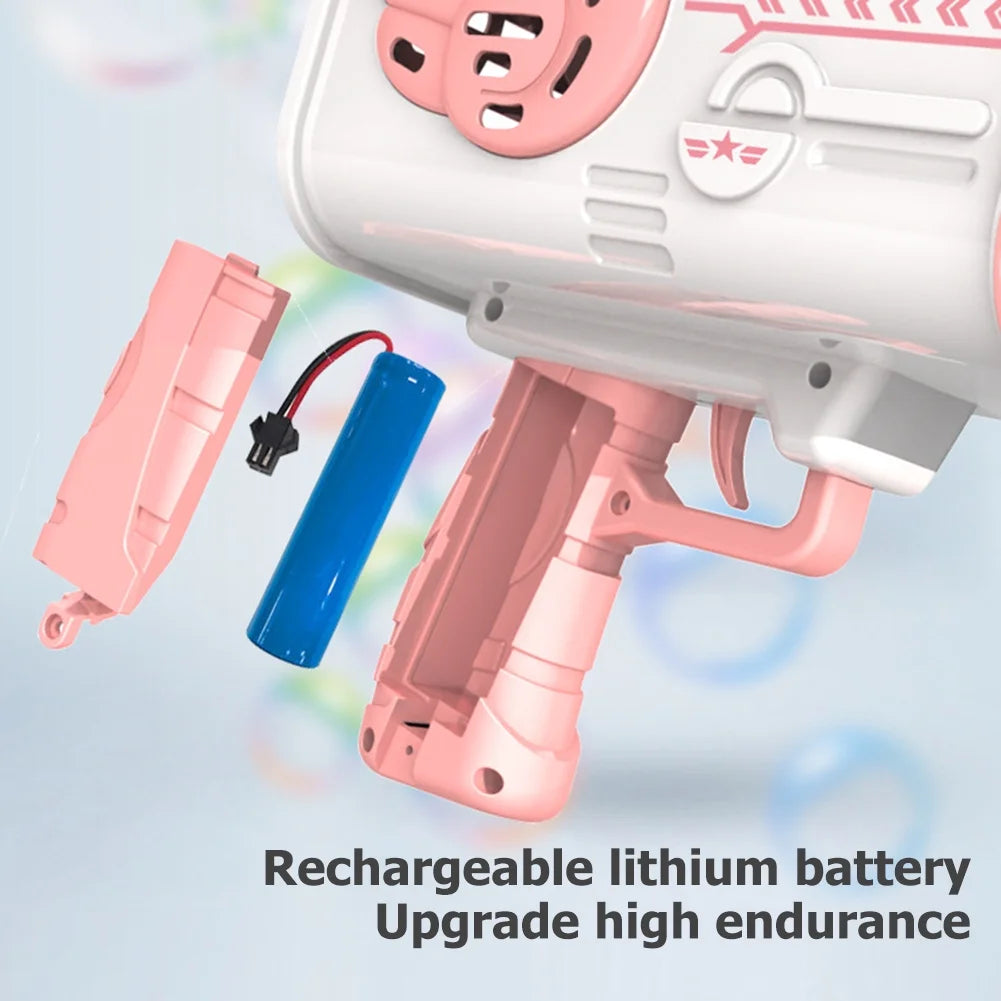 Pink Electric Bubble Machine V67160
