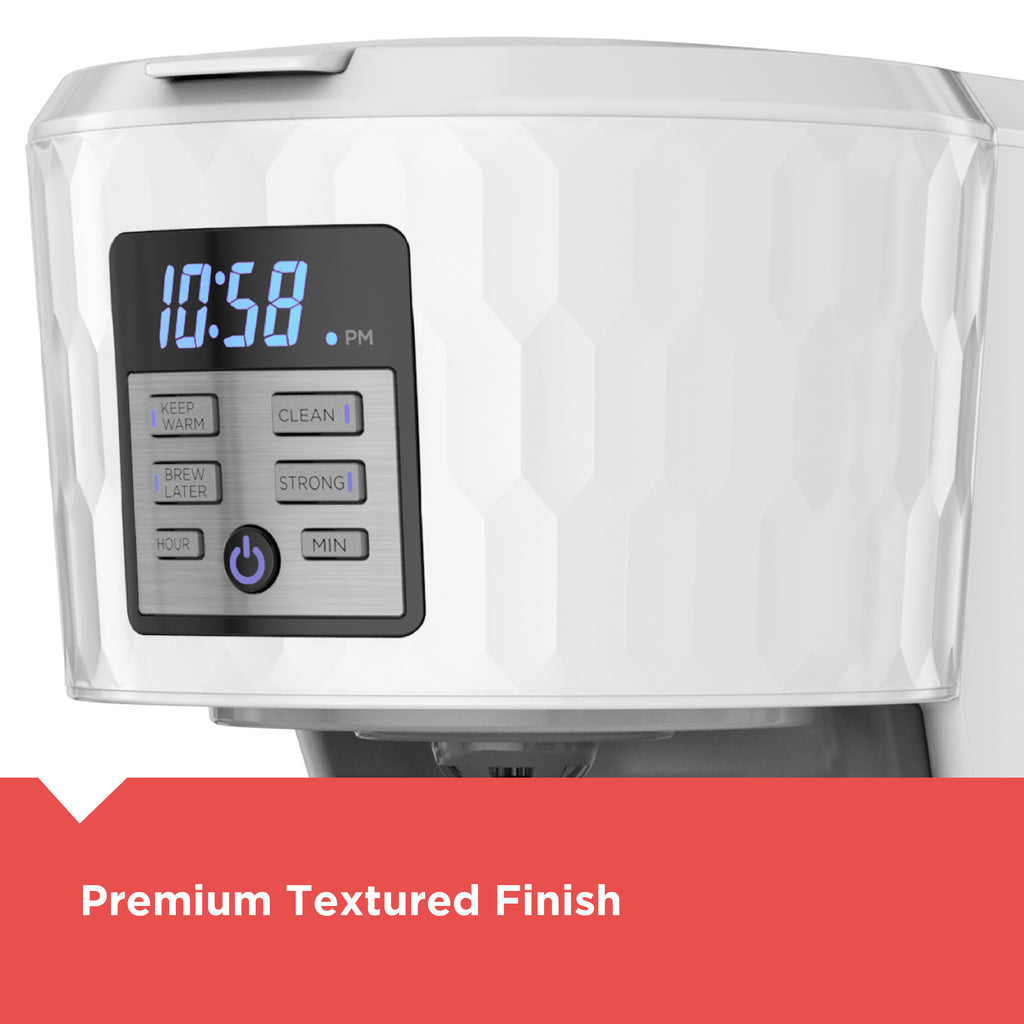 White 12 Cup Coffee Maker K53024