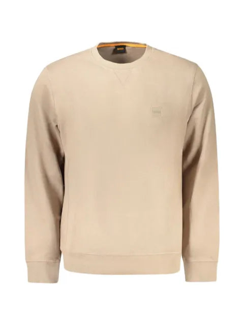 BOSS logo-patch crew-neck sweatshirt