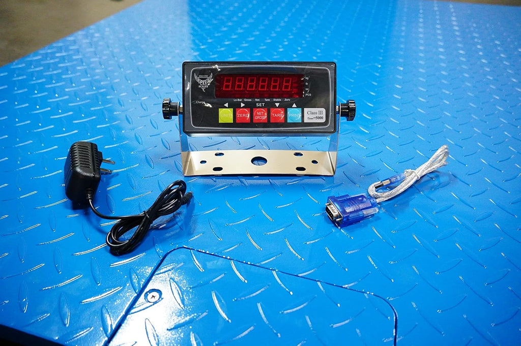 Heavy Duty Industrial Pallet Floor Scale with Digital Display Indicator (24x24) F693803