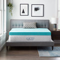 Blue Twin 4 inch Gel and Aloe Memory Foam Topper I674194