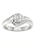 3/4Ct TDW Diamond 14k White Gold Bypass Engagement Ring I194