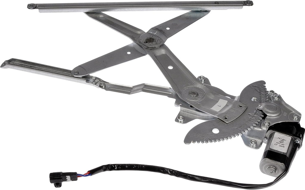 Front Driver Side Power Window Motor and Regulator Assembly Black Pack of 2 W124522