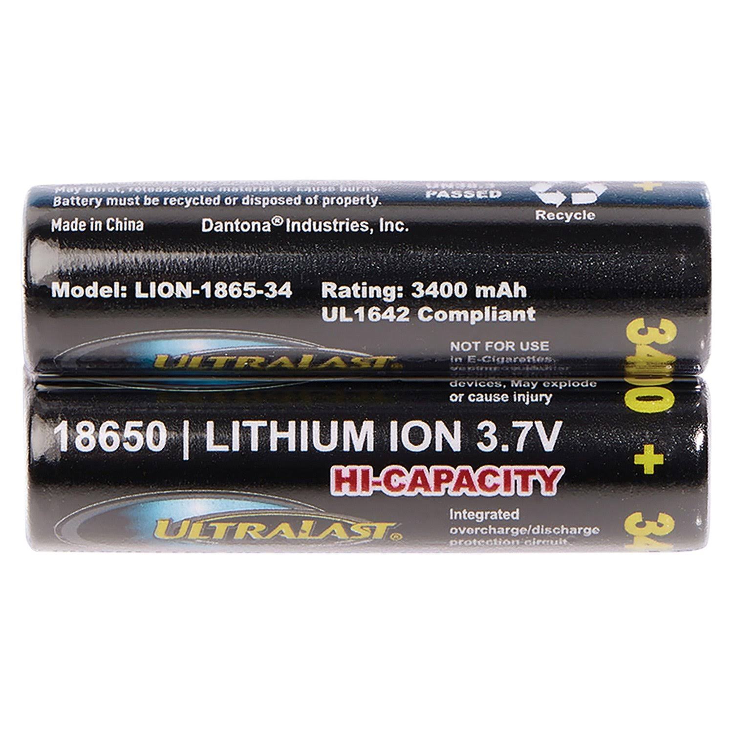 3,400 mAh 18650 Batteries (2 Pack) X529
