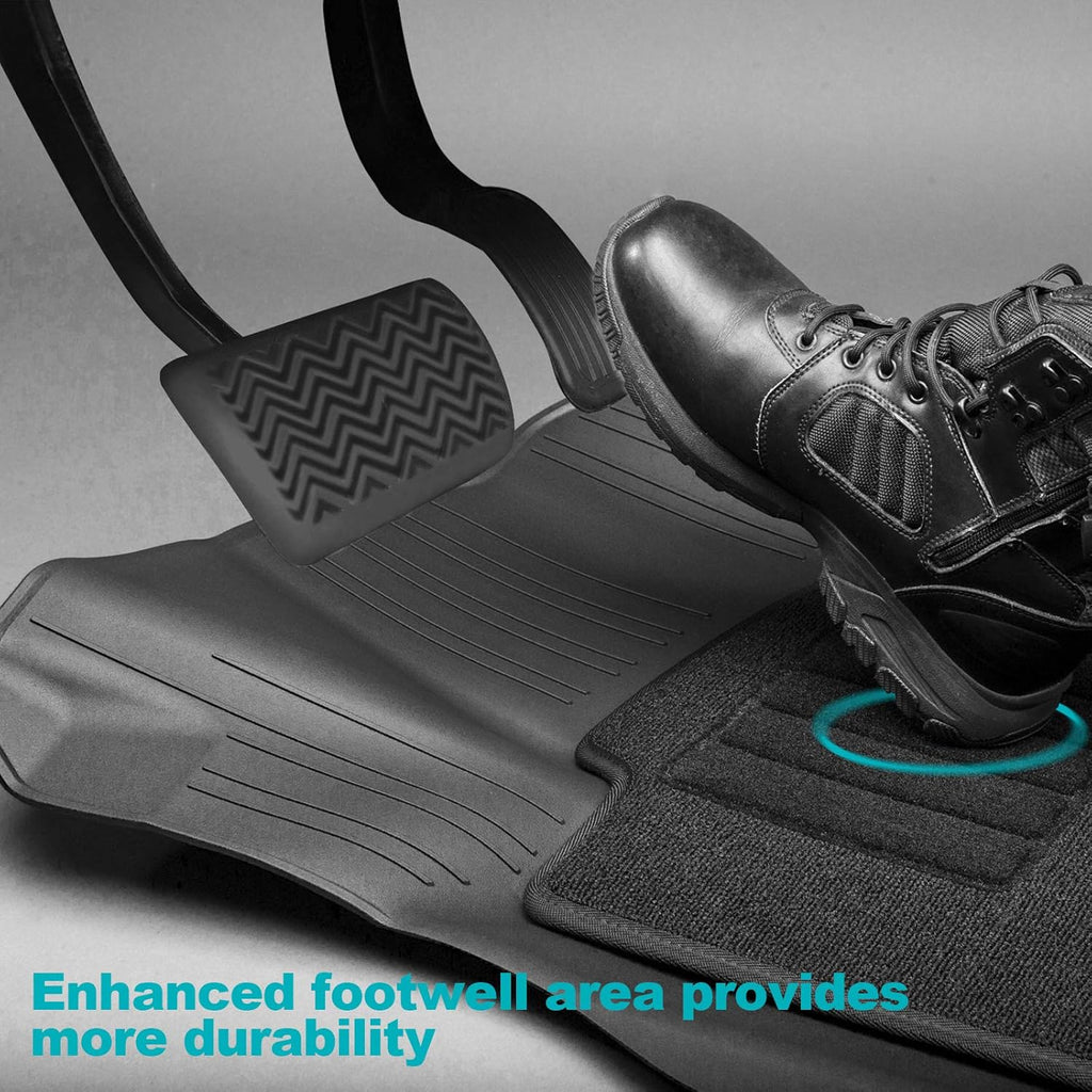 Black Floor Mats with Front Carpet Mats S8550