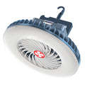 Portable Camping Fan LED Lantern, USB Rechargeable Desk Fan, 2400mAh Batteries Operated A862117