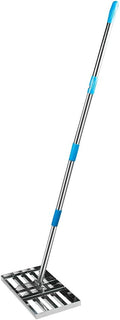 60 Inch Stainless Steel Leveling Rake, 20” x 10” Plate, Pack of 2 U69404