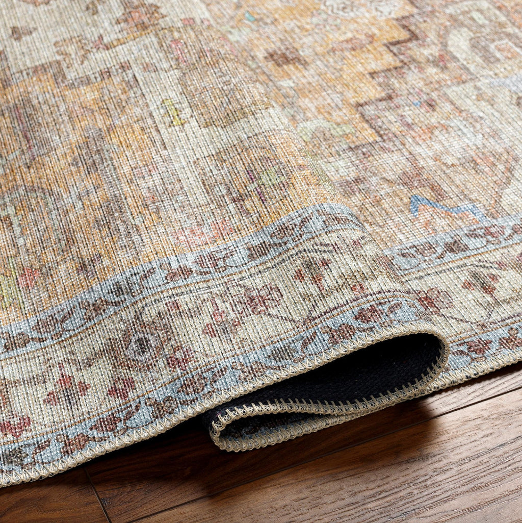 Pale Orange 2x3 Washable Area Rug T311681