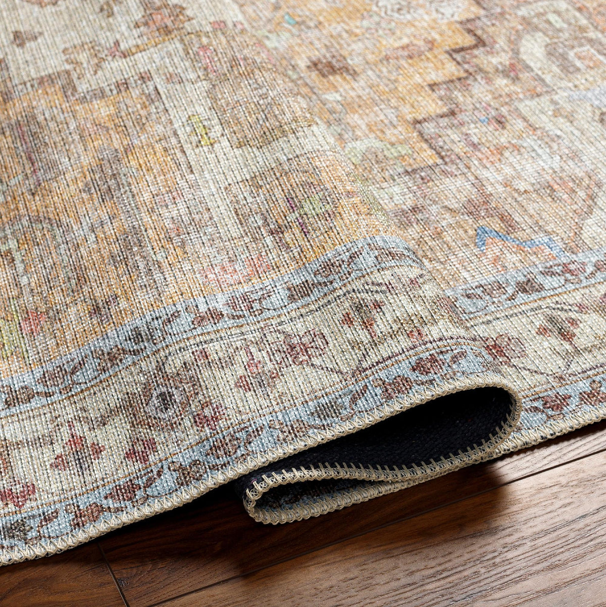 Pale Orange 2x3 Washable Area Rug T311681