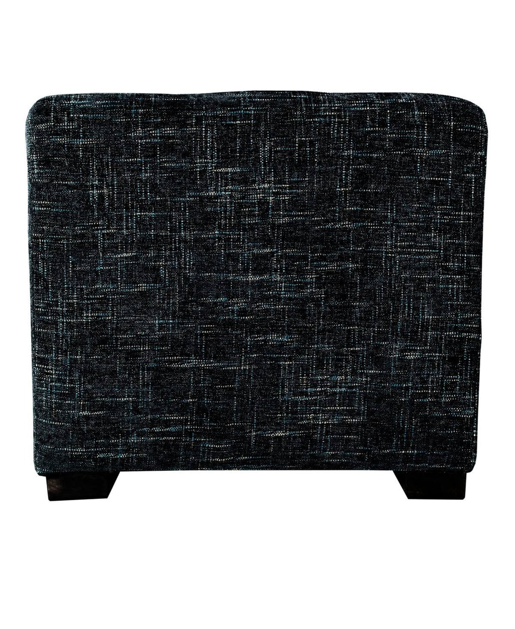 Black 4-Button Tufted Square Ottoman X77466