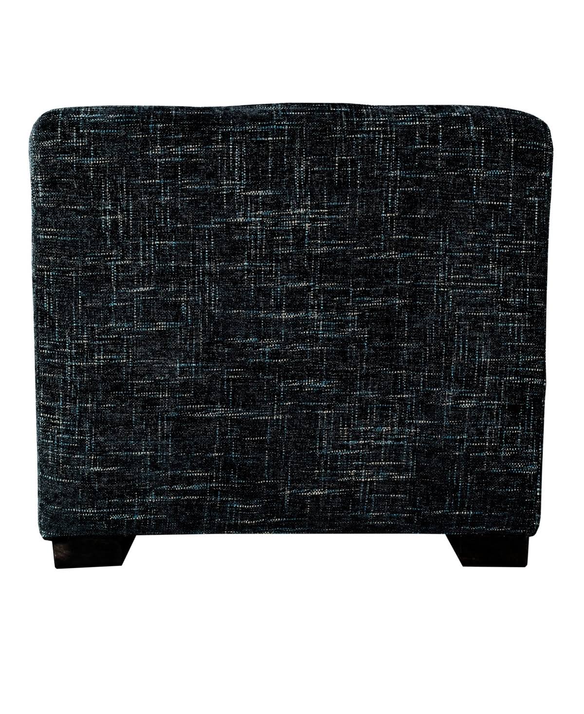 Black 4-Button Tufted Square Ottoman X77466