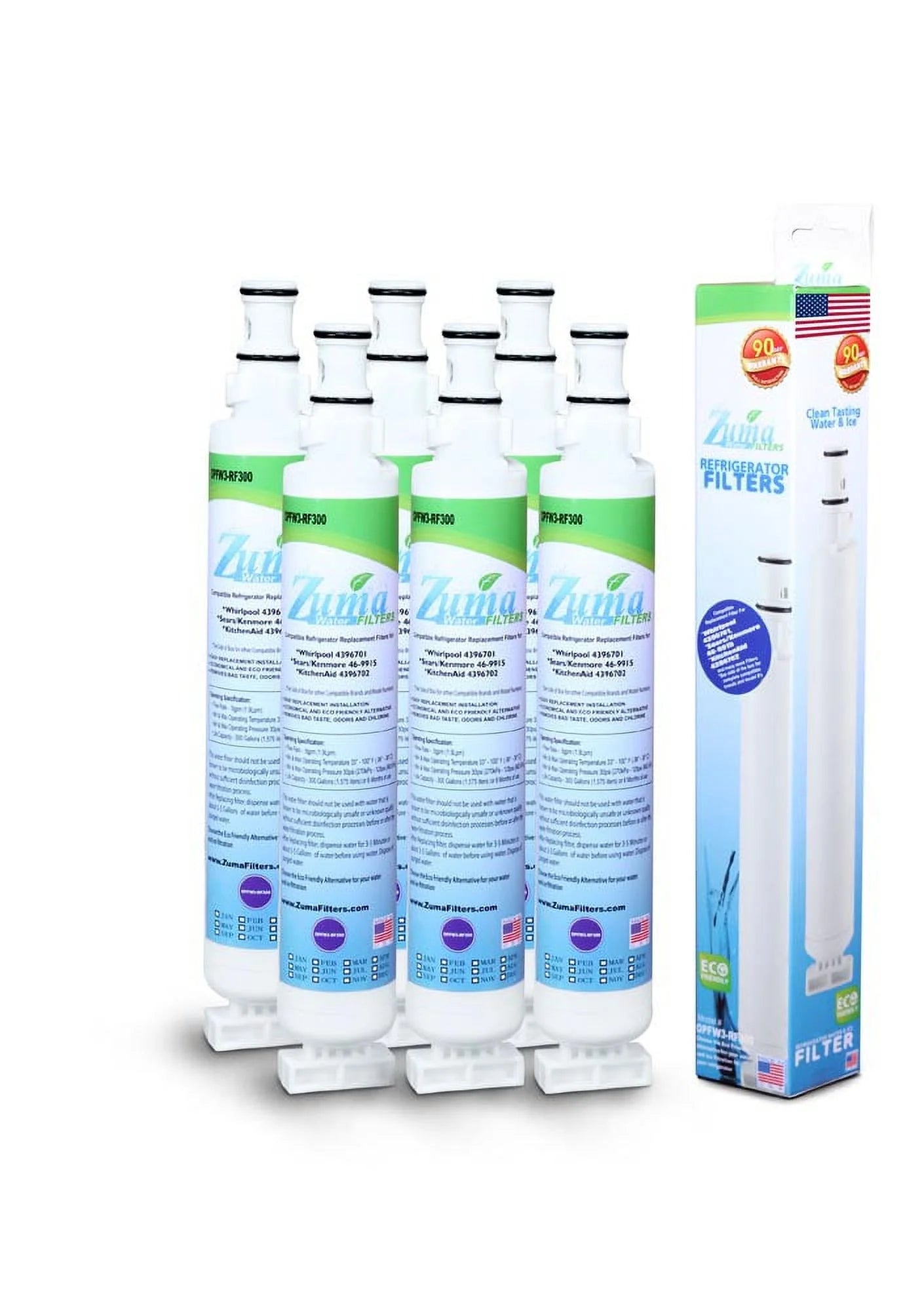 6 Pack Water and Ice Filter S1539