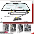 Front Windshield Wiper Transmission Linkage N1457