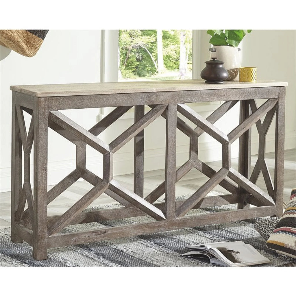 Antique Gray Console Table G868