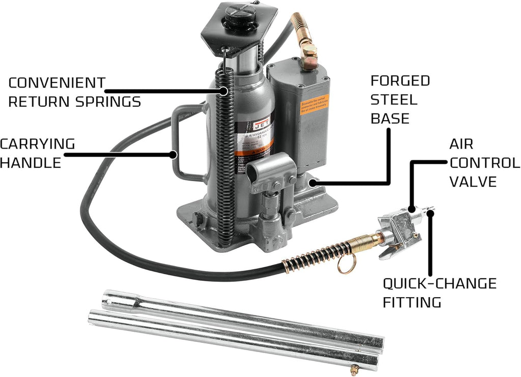 20 Ton Air/Hydraulic Bottle Jack B870854