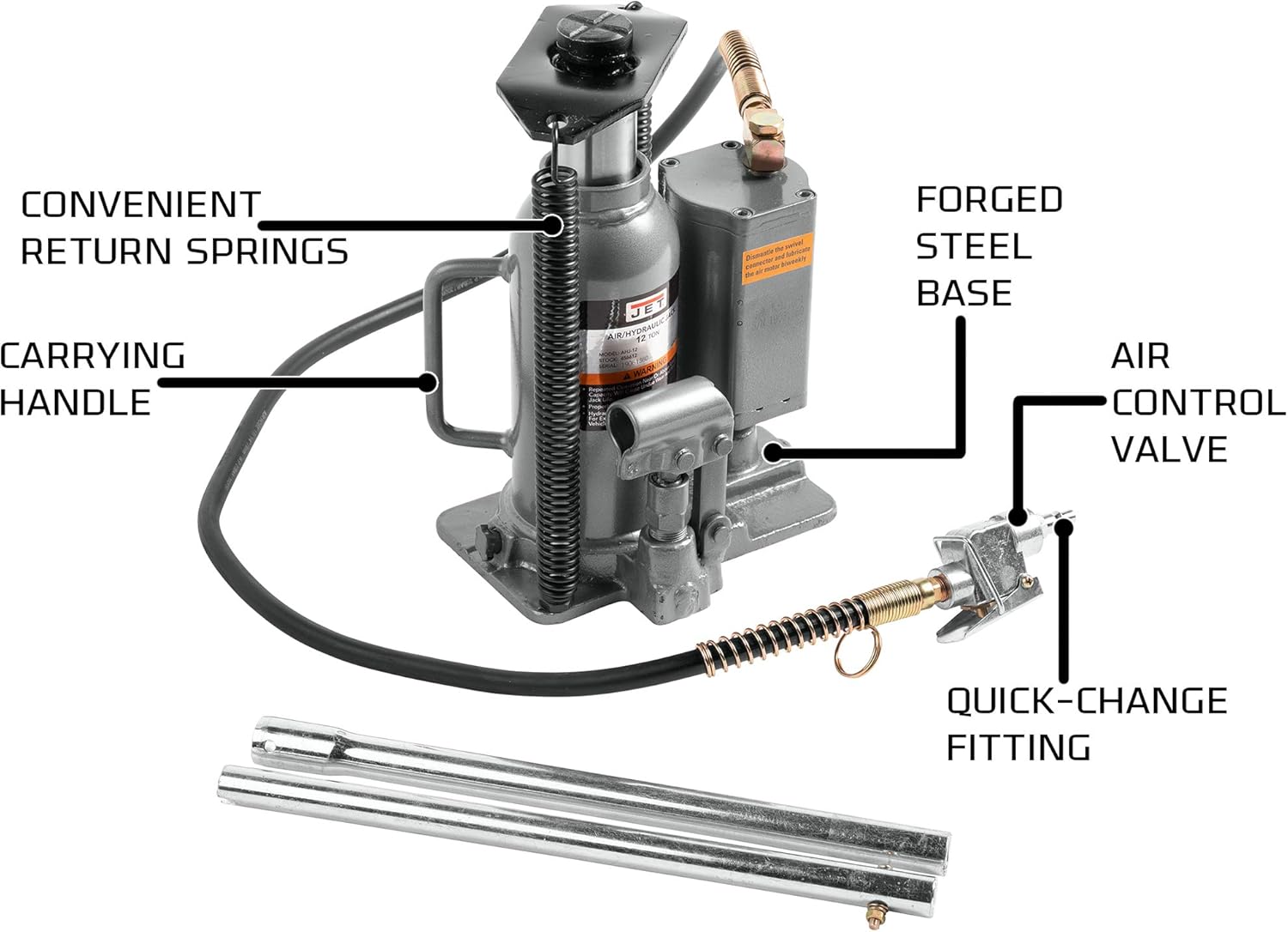 20 Ton Air/Hydraulic Bottle Jack B870854