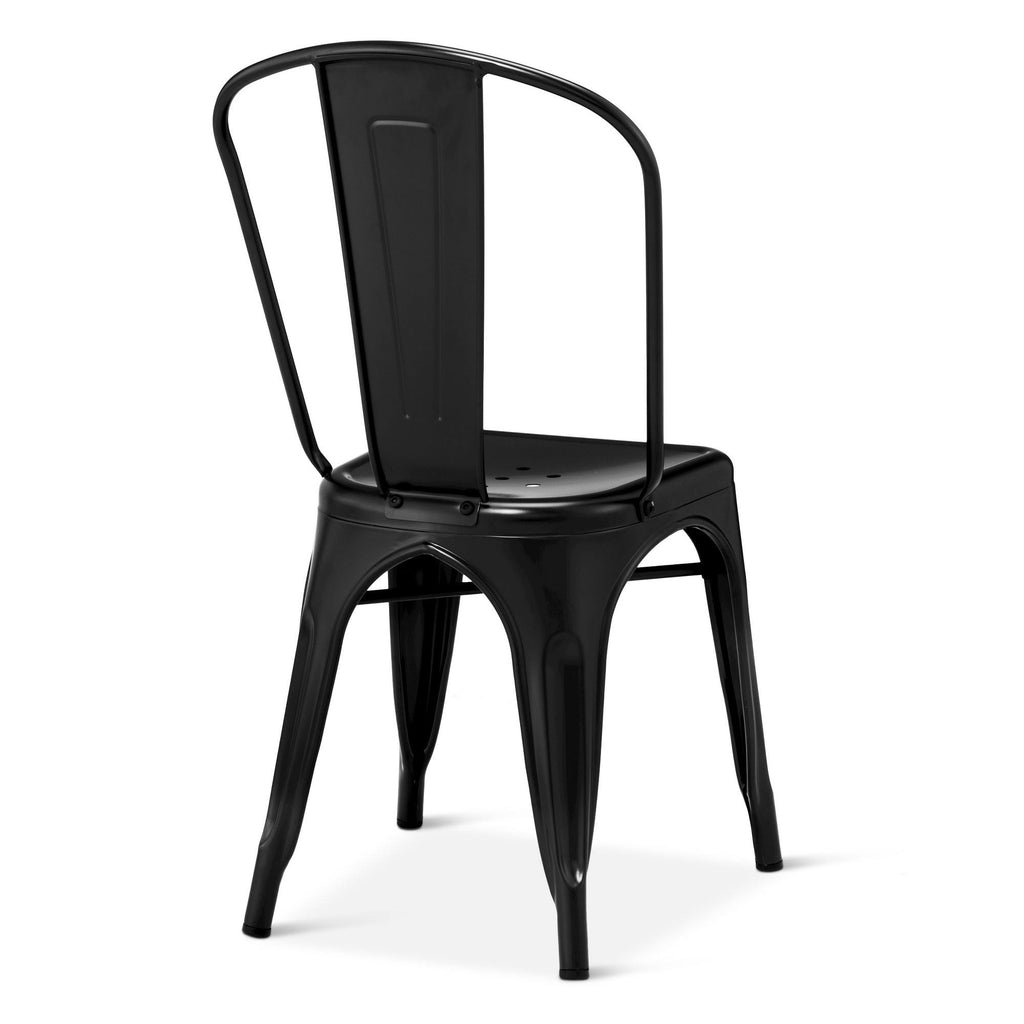 Black High Back Dining Chair Set of 2 W10150