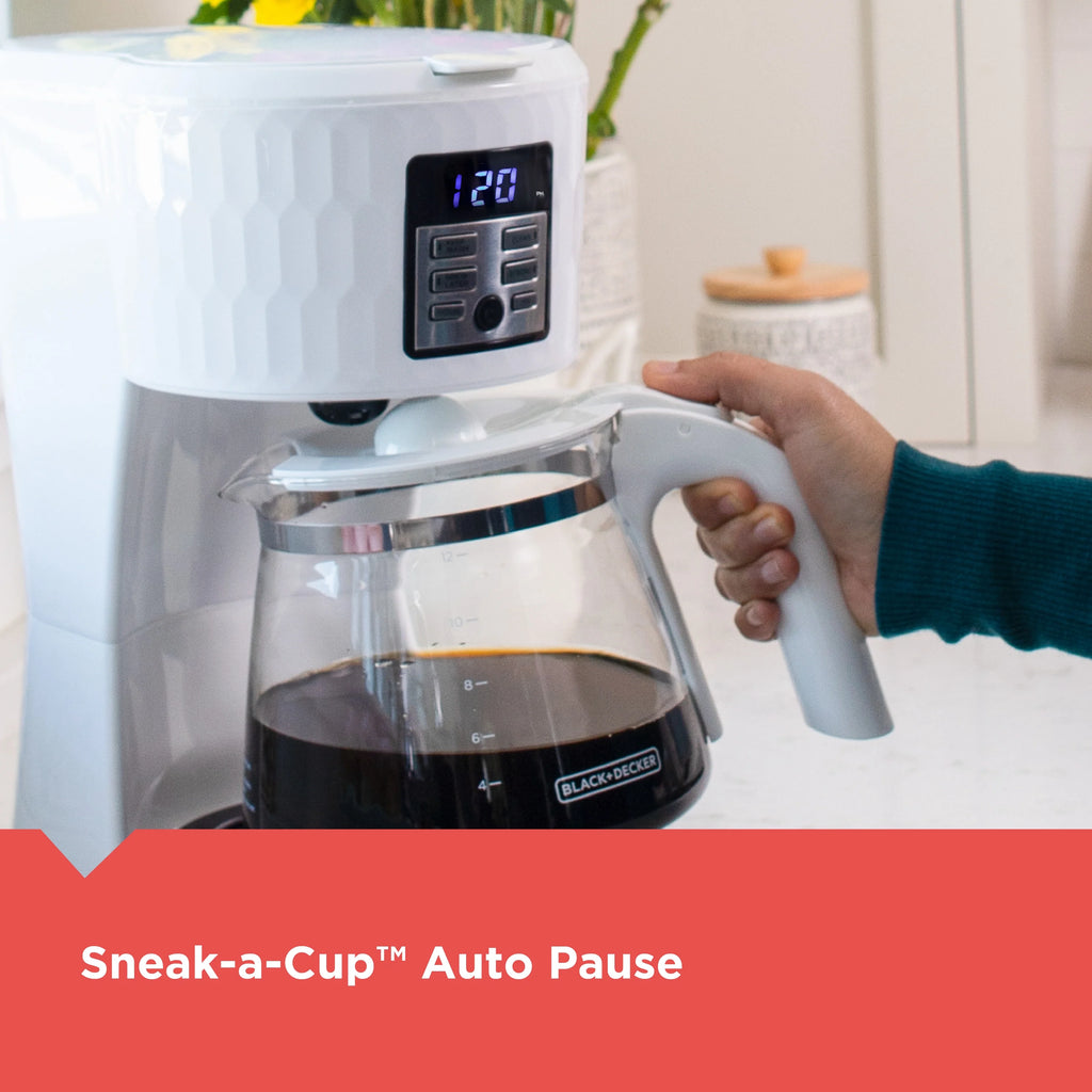 White 12 Cup Coffee Maker K53024
