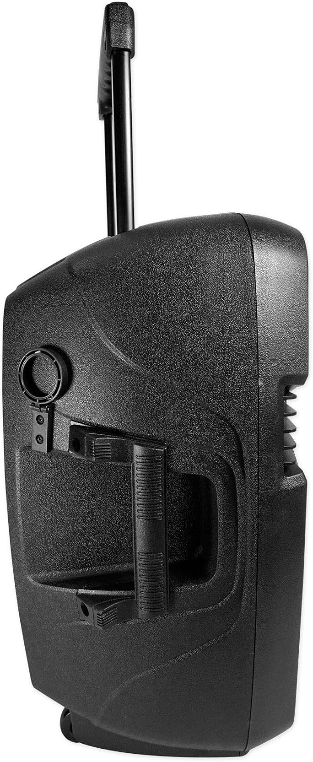 12" Rechargeable Powered 600W PA Speaker with 2 Mics and Bluetooth K5975