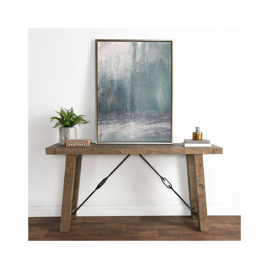 Weathered Gray Reclaimed Pine Console Table V17233