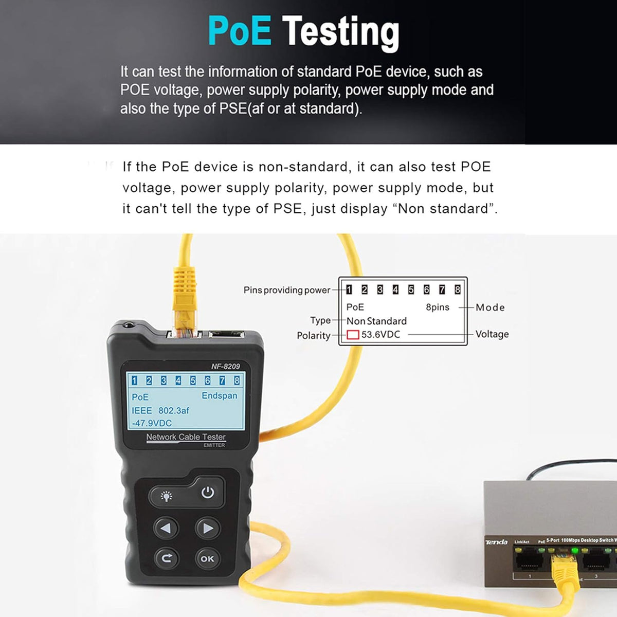 Network Cable Tester with TDR D88665